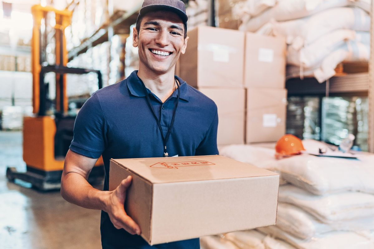 Rohit Sharma — delivery partner with packages